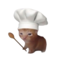 8850 Cat Chefq emoji