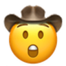 Astonished Cowboy emoji maker