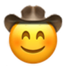 Blushing Cowboy emoji maker