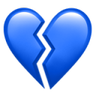 Broken Blue Heart emoji maker