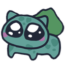 Bulbasaur Cryq emoji