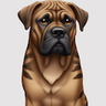 Bullmastiff emoji maker