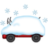 Car Snow emoji maker