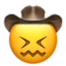 Confounded Cowboy emoji maker