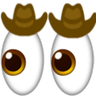 Cowboy Eyes emoji maker
