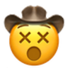 Dizzy Face Cowboy emoji maker