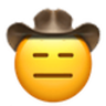 Expressionless Cowboy emoji maker