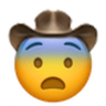 Fearful Cowboy emoji maker