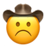 Frowning Face Cowboy emoji maker