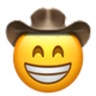 Grinning Cowboy emoji maker