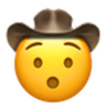 Hushed Cowboy emoji maker