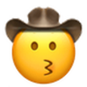 Kissing Cowboy emoji maker