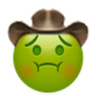 Nauseated Cowboy emoji maker