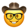 Nerdy Cowboy emoji maker