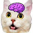 The generated big-brain animated emoji