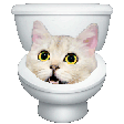 The generated toilet-bounce animated emoji