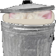 The generated trash static emoji PNG