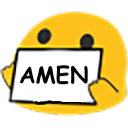 Blob Amen emoji