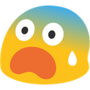 Blob Fearful emoji