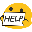 Blob Help emoji