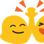 Blob High Five emoji