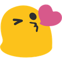 Blob Kiss Heart emoji