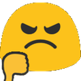 Blob Thumbs Down emoji maker