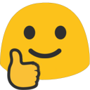 Blob Thumbs Up emoji maker
