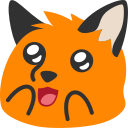 Blobfox Aww emoji