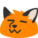 Blobfox Melt emoji