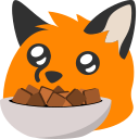 Blobfox Nom Croutons emoji