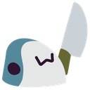 Blobshark Knife emoji maker