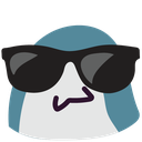Blobshark Sunglassesq emoji maker