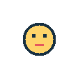 Actual Twitch resizer export, a yellow face moves from side to side