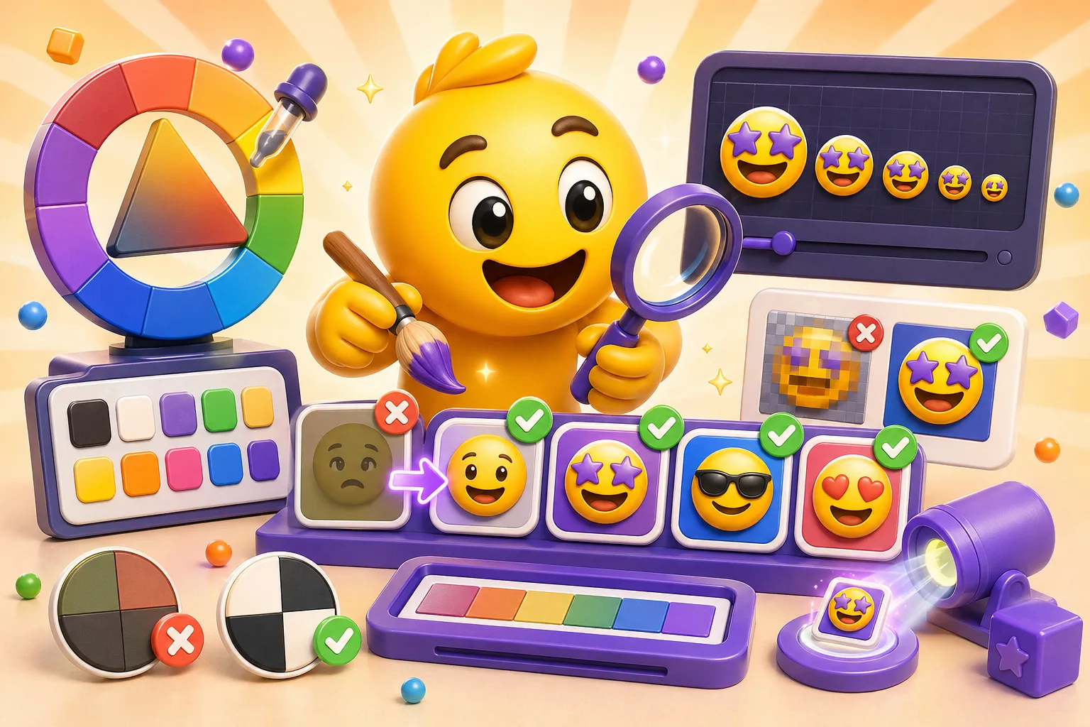 Color theory for emojis