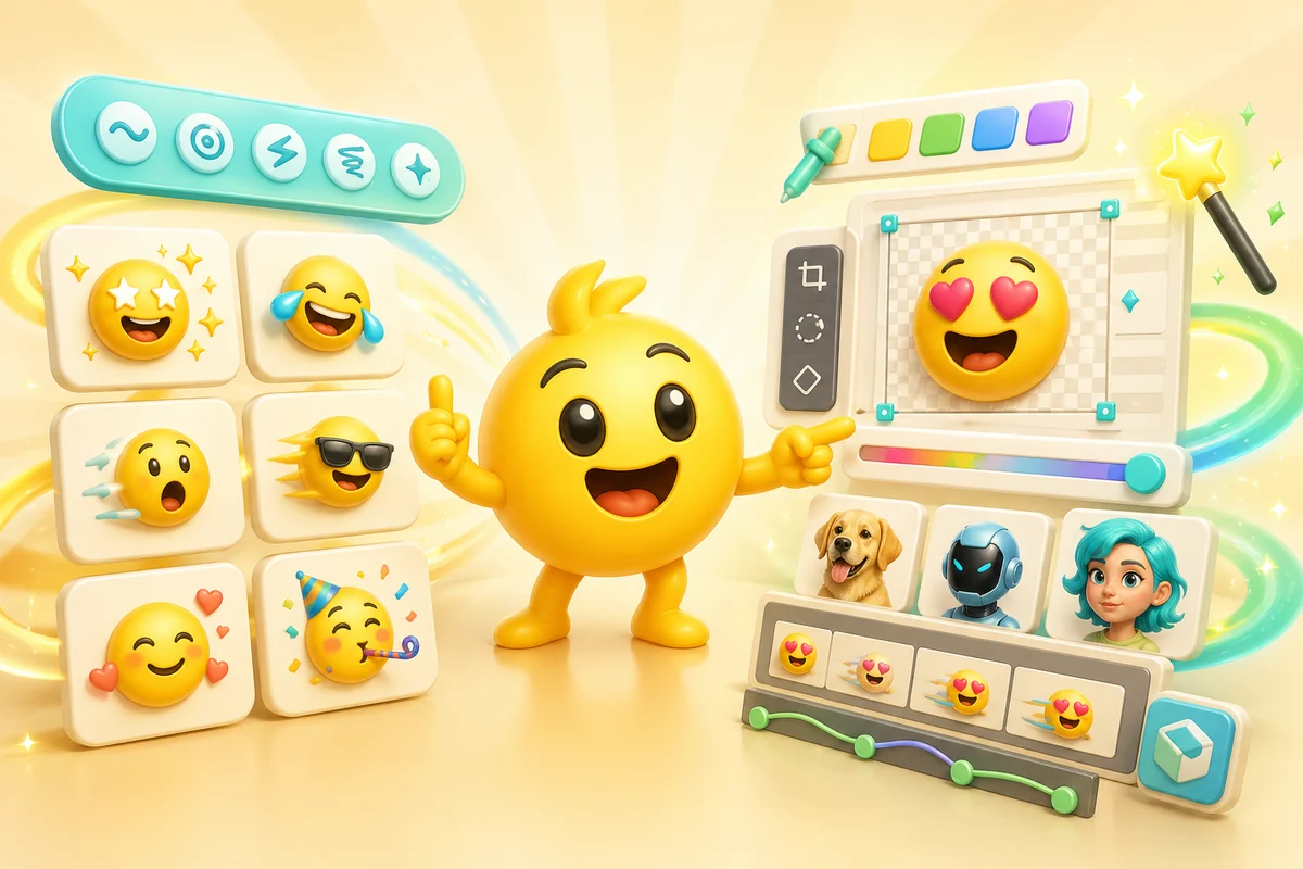 Emoji AI Studio and Super Animation workflow comparison