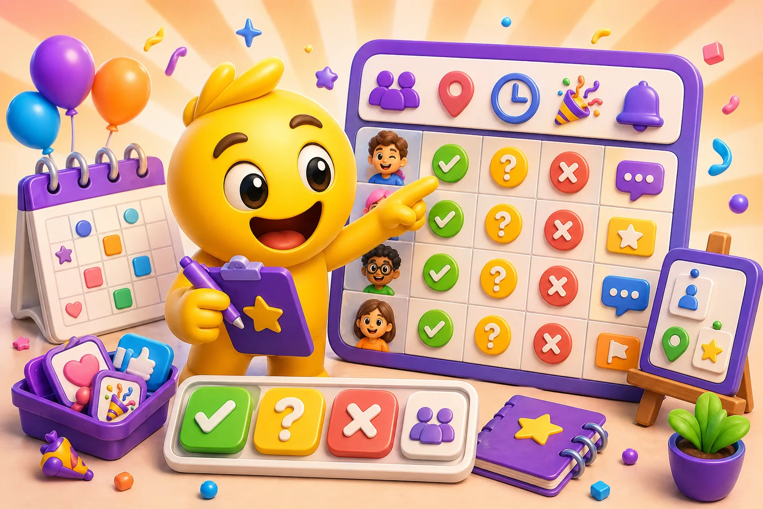 Event planning emojis