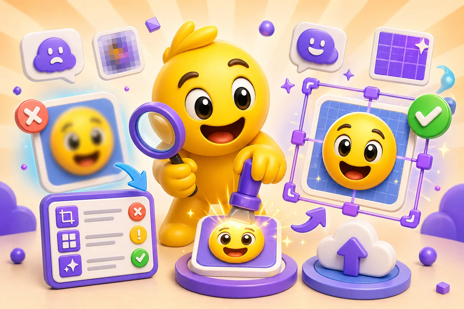 Blurry emoji troubleshooting