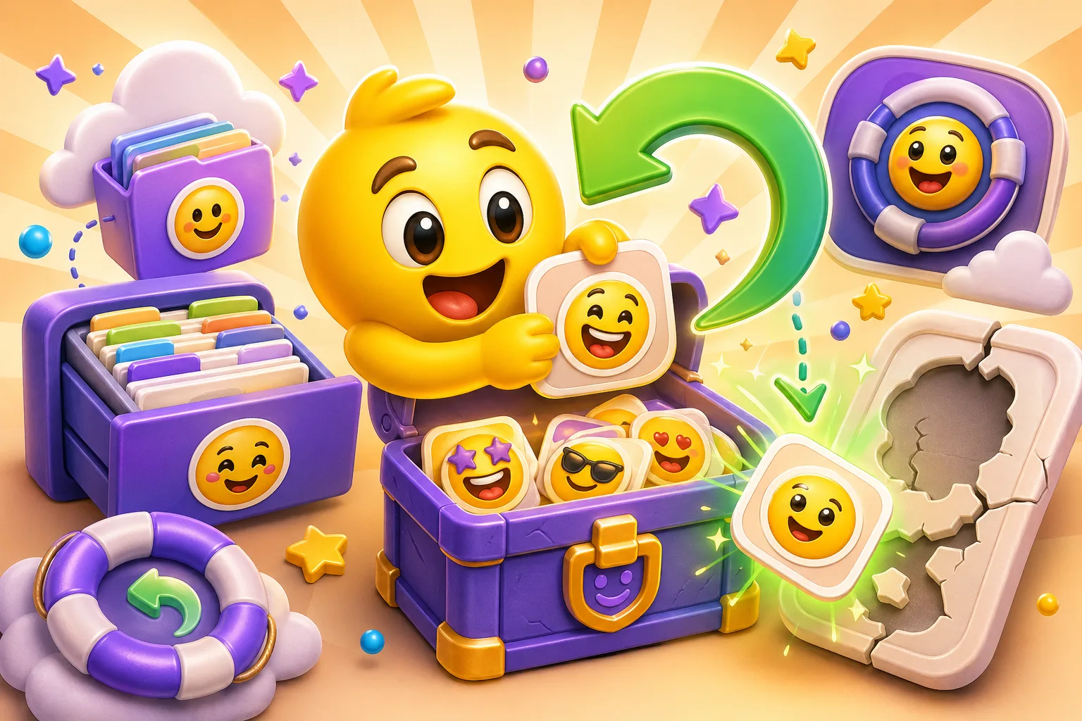 Recover deleted emojis