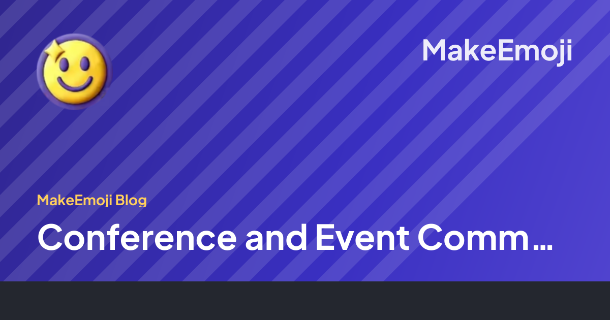 Conference and Event Community Emoji Pack | MakeEmoji