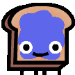 Blueberry Jam Bread emoji maker