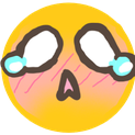 Blush Cry emoji