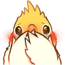 Blushy Birbq emoji maker
