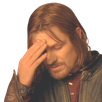 Boromir Facepalmq emoji maker