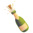 Bottle With Popping Cork emoji maker