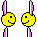 Bunnies Kissing emoji maker