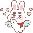 Bunny Angelq emoji maker