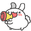 Bunny Announceq emoji maker