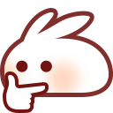 Bunny Think emoji maker
