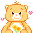 Carebear Orange emoji maker
